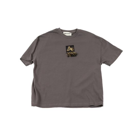 SERAPE T-SHIRT TOXIC GREY