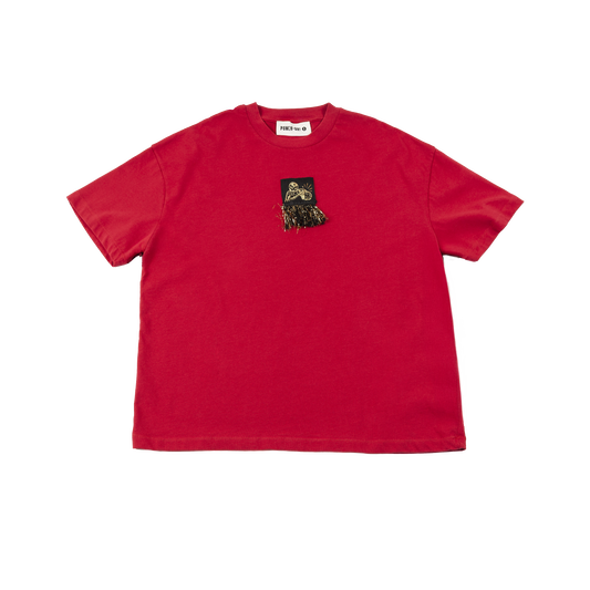 SERAPE T-SHIRT BLOOD RED