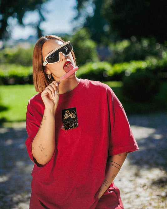SERAPE T-SHIRT BLOOD RED