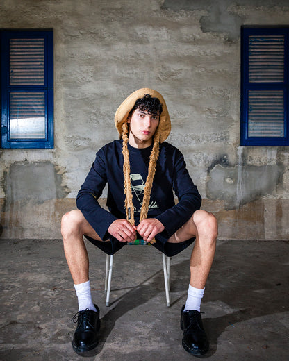 PINFALL SWEATSHIRT BAT BLACK
