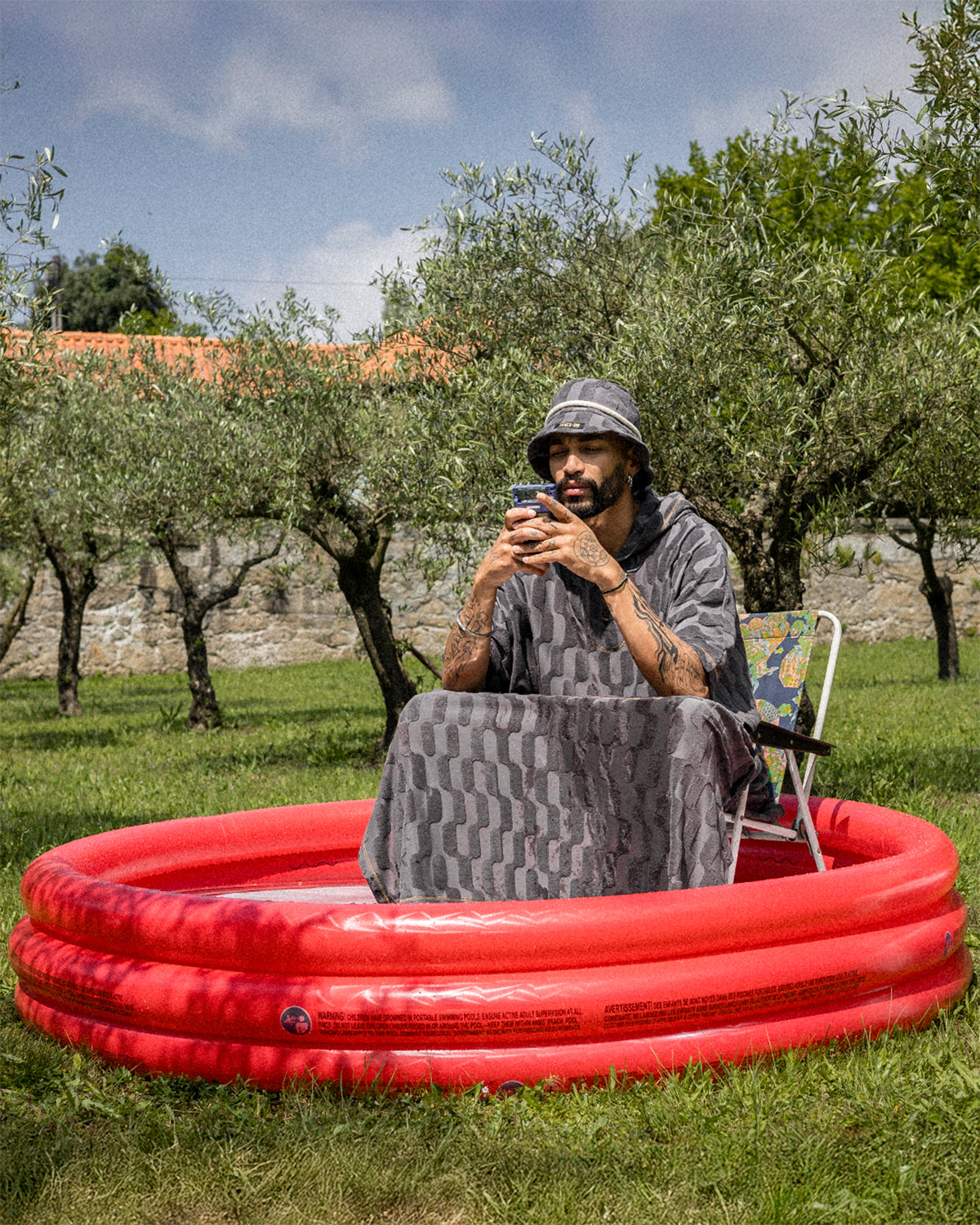 RUDO PONCHO TOXIC GREY